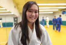 Trent University student Sarah Miller received her promotion to shodan (first degree black belt) during a ceremony at the Trent Judo Club on December 10, 2018. She is the first female at the club to obtain a black belt. (Supplied photo)
