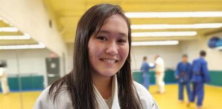 Trent University student Sarah Miller received her promotion to shodan (first degree black belt) during a ceremony at the Trent Judo Club on December 10, 2018. She is the first female at the club to obtain a black belt. (Supplied photo)