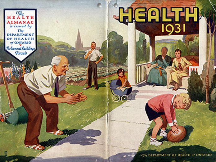 The cover of the 1931 Health Almanac from the Public Health Nursing Branch of the Department of Health of Ontario. (Photo: Archives of Ontario)