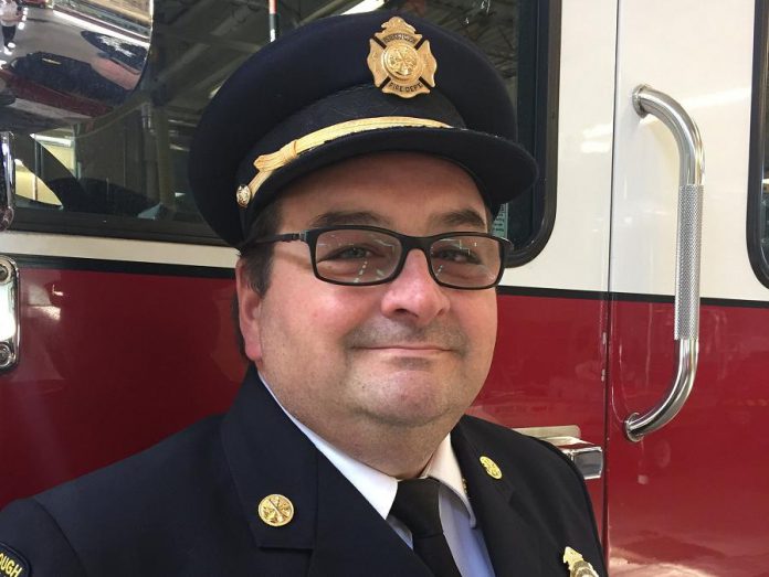 Chad Brown, Deputy Fire Chief of Peterborough Fire Service. (Photo courtesy of Peterborough DBIA)
