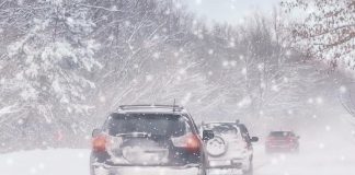 Cars in snow