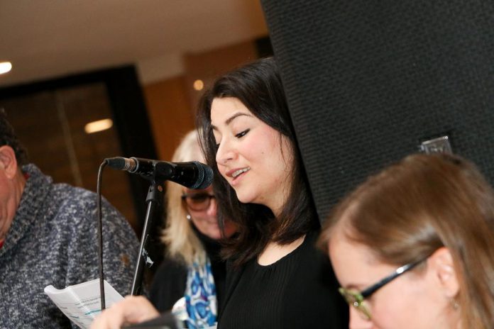 Peterborough-Kawartha MP Maryam Monsef was a among a number of local celebrities who read Jack and the Beanstalk to children gathered for Peterborough Family Literacy Day 2017. This year’s event, set for Saturday, January 26, 2019, 9 a.m. to noon, at Peterborough Square will see celebrities read "The Grumpy Bird".  (Photo: Peter Rellinger)