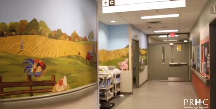 Research suggests that artwork with familiar and friendly scenes can be soothing and trigger positive feelings and memories in patients with dementia.  (Screenshot from PRHC video)