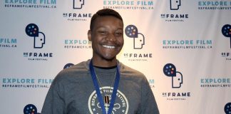 The annual ReFrame Film Festival wouldn't happen without the passion and dedication of volunteers like Mbongeni "Mbo" Mtetwa. Not only is Mbo the vice-chair of ReFrame's Board, but he has also volunteered on the Collective for four years and worked as a festival coordinator for a year. He has been a projectionist for the festival at Market Hall for his entire five years with the festival. This year's festival runs from January 24 to 27, 2019 in downtown Peterborough. (Photo courtesy of ReFrame)