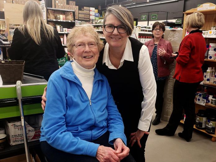 Jo Anne Fallaise (left) founded Jo Anne's Place in the living room of her Lindsay home in 1976. Retired since 2003, her daughter Margo Hudson currently owns the business, with two locations in Peterborough and one in Lindsay, with her husband Murray.  (Photo: Jeannine Taylor / kawarthaNOW.com)