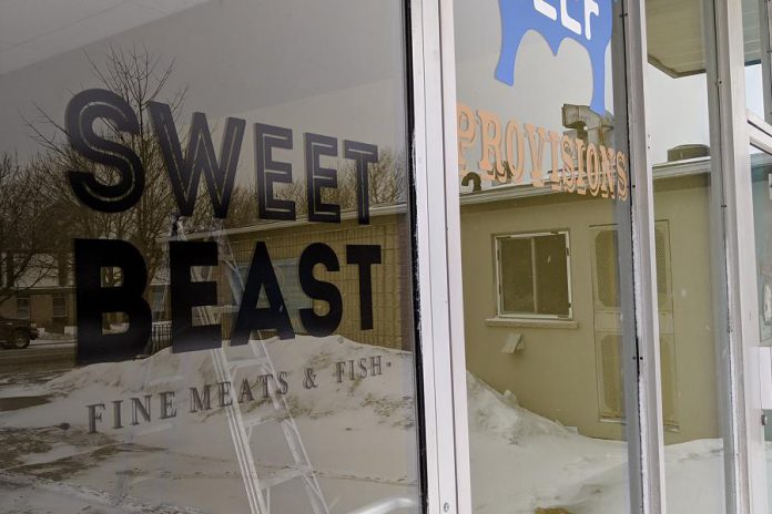 Sweet Beast Fine Meats & Fish is a new butcher shop opening soon in Peterborough's East City. (Photo: Bruce Head / kawarthaNOW.com)