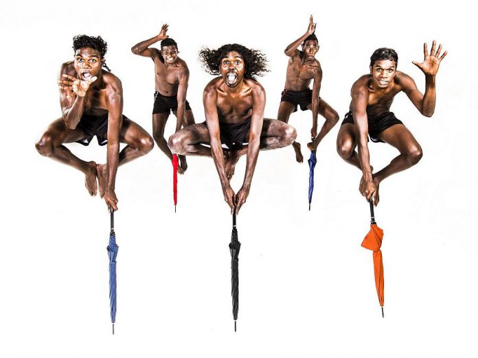 Public Energy is bringing two dance performances by Austrailian indigenous artists to Peterborough in February, including the dance troupe Djuki Mala from a remote island off the tip of northern Austrailia. The five dancers fuse their traditional Yolngu culture with pop culture, dance, clowning, and storytelling in a February 5, 2019 show at Showplace that appeals to audiences of all ages. On February 19, 2019, dance artist Victoria Hunt presents her solo dance work "Copper Promises: Hinemihi Haka" at the Market Hall. (Supplied photo)