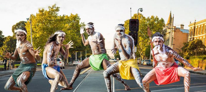 Djuki Mala fuses traditional Yolngu culture with pop culture, dance, clowning, and storytelling in a family-friendly performance. (Publicity photo)