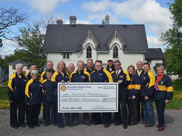 In 2015, Kawartha Rotary made a commitment to raise $100,000 for Hospice Peterborough's  new palliative care centre. (Photo courtesy of Rotary Club of Peterborough Kawartha)