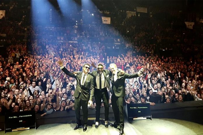 In addition to his acoustic tour, Roch Voisine (left) is also touring  with fellow singers Corneille and Garou. (Photo: Forever Gentlemen)