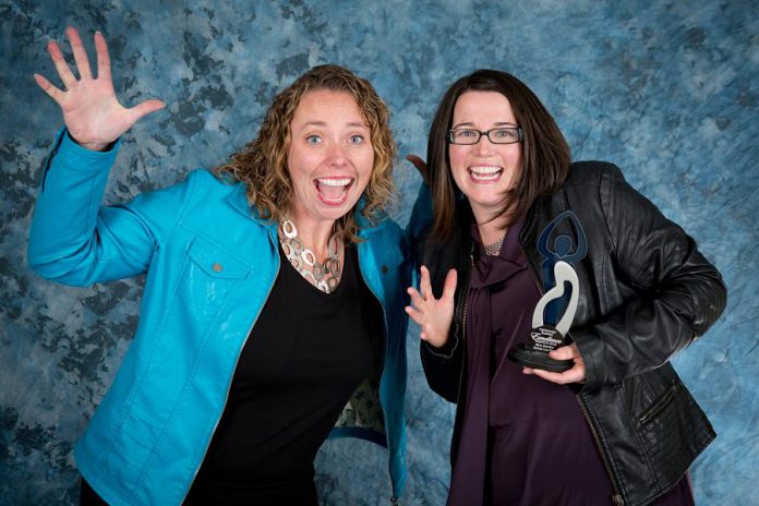 Sullivan Law Ptbo's founding partner Martha Sullivan (right) won the 2018 Peterborough Business Excellence Awards in the Micro Business category last October. Here she is pictured with Julie Kellett from Darling Insurance who was the award sponsor. (Photo: Miranda Studios Photography)