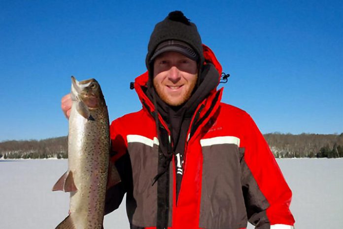 During the annual Family Fishing Weekend, which takes place on the Family Day long weekend, you can try ice fishing without requiring a fishing licence. (Photo courtesy of Peterborough & The Kawarthas Tourism)