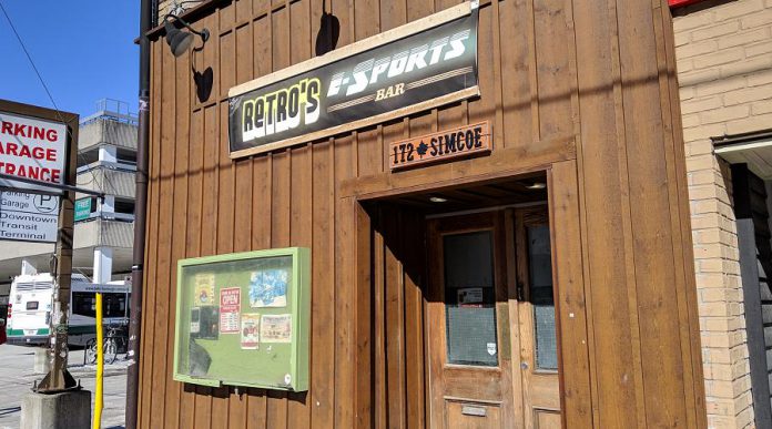 Simcoe Ptbo is located at 172 Simcoe Street, the home of Retro's E-Sports Bar. (Photo: Bruce Head / kawarthaNOW.com)