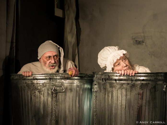 Wyatt Lamoureux and Dianne Latchford in Samuel Beckett's "Endgame" at The Theatre on King, 2016. (Photo: Andy Carroll)