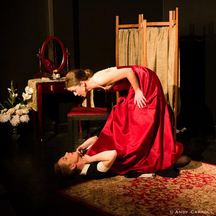 Kate Story and Lindsay Unterlander in Jean Genet's "The Maids" at The Theatre on King, 2018. (Photo: Andy Carroll)