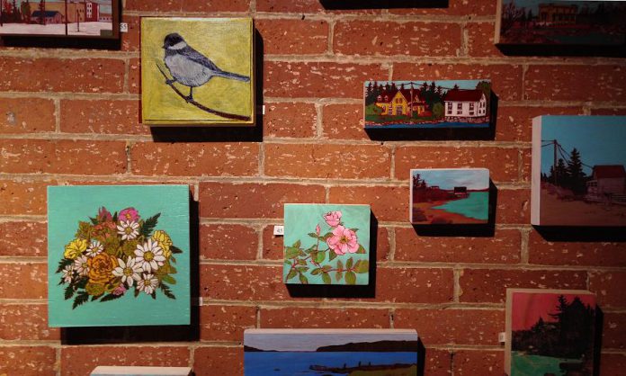 Works by Shannon Taylor and Charlotte Di Carlo are on display this April at the new Green Lemon Gallery in downtown Peterborough. (Photo: Shannon Taylor)