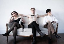 Dani McDonald as Salli Bowles, Conner Clarkin as the Emcee, and Daze Francis as Cliff Bradshaw in a promotional photo for the Anne Shirley Theatre Company production of the classic musical "Cabaret", which runs from March 15 to 23, 2019 at the Market Hall Performing Arts Centre. (Photo: Ash Naylor Photography)