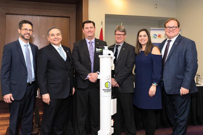 Through a collaboration between local Peterborough business Prima IP, the Brazilian Consulate of Toronto and the Brazil Canada Chamber of Commerce (BCCC), and the Innovation Cluster Peterborough & the Kawarthas, Peterborough is sending water purification technology to Brazil in response to the January 25th disaster when an iron ore mine's tailings dam burst. (Photo: Innovation Cluster)