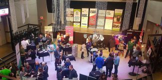 The semi-finalist showcase for the 2018 Bears' Lair Entrepreneurial Competition at The Venue in downtown Peterborough. This year's showcase, where 24 semi-finalists will be displaying information about their businesses and how they operate, takes place on March 26, 2019. Six finalists for the final pitch event on April 30th will be announced at the end of the showcase event. (Photo: Bears' Lair)