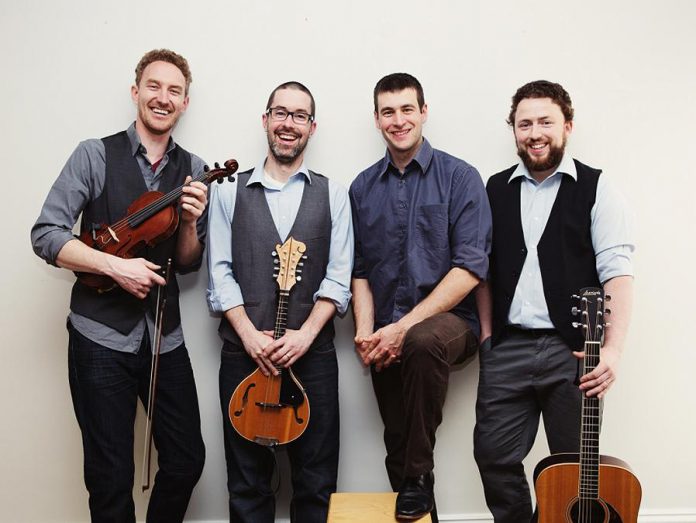 There's no shortage of live music to celebrate St. Patrick's Day on Sunday, March 17th, including Peterborough's own modern Celtic quartet Hunt The Hare (Kane Miller, Jonathan Berlingeri, Frank Callaghan, and Brendan Quigley), who are performing a free show at the Canoe & Paddle in Lakefield on Sunday night. (Publicity photo)