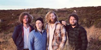 Cape Breton indie folk band Villages (Matt Ellis, Travis Ellis, Jon Pearo, and Archie Rankin) have just released a new record and will be performing at The Garnet in downtown Peterborough on Wednesday, March 27th with country and western musician Nathan Truax. (Publicity photo)