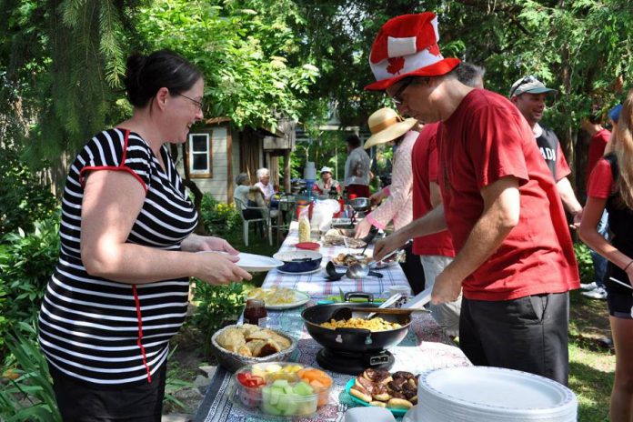 Terra Firma, a small cohousing project in central Ottawa launched in 1997, consists of 12 familiies living in renovated townhouses with a common space featuring many shared amenities.  (Photo: Canadian Cohousing Network)