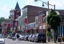 Located 15 minutes north of Peterborough, the Village of Lakefield has a charming small-town feel with many of the amenities of big-city life, including eclectic boutique shops and salons along Queen Street (pictured). The village also has a rich cultural heritage, with some of Lakefield's most famous residents including Samuel Strickland, Catharine Parr Traill, Susanna Moodie, and Margaret Laurence. (Photo: Wikipedia)