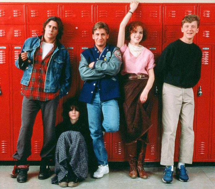 The cast of the 1985 film "The Breakfast Club". The young actors in the Lindsay Little Theatre production are bringing their own interpretations to the familiar characters.