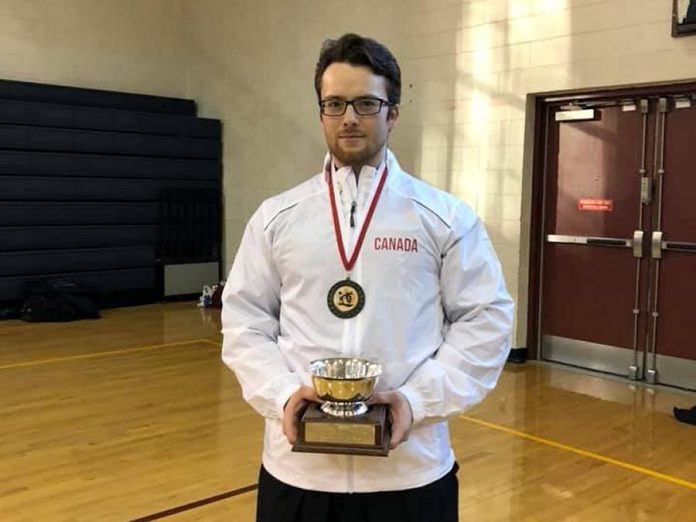 Oshawa native Warren Wagler, a member of Kenshokan Dojo with locations in Peterborough, Oshawa, Tweed, and Lindsay, won the Haga Cup at the 2019 East Coast Iaido Taikai (competition) held in Jersey City, New Jersey on February 17, 2019, as part of the inaugural delegation for Team Canada Iaido. Wagler holds the rank of sandan (third dan) in iaido, the traditional Japanese martial art of swordsmanship. (Photo courtesy of Team Canada Iaido)