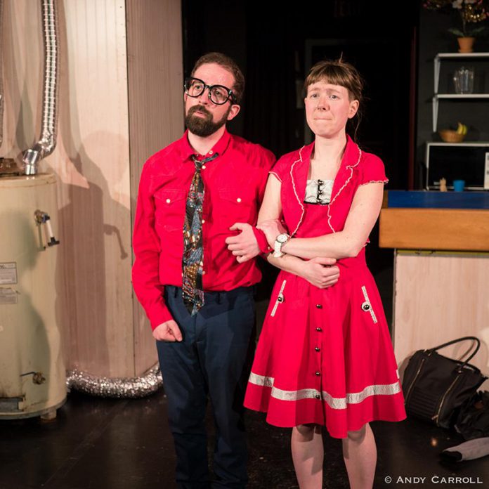 Chris Jardin and Robyn Smith's on-stage chemistry Ernest and Ernestine make "The Anger in Ernest and Ernestine" an enjoyable show.  (Photo: Andy Carroll)