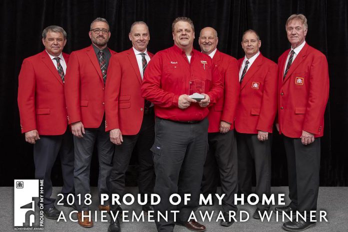 Cobourg Home Hardware Building Centre dealer-owners Joel Curtis and Brad O'Neill have received the 2018 Proud of My Home Award, for the best Home Hardware Building Centre over 15,000 square feet in Canada, from Home Hardware Stores Limited. (Photo courtesy of Home Hardware Stores Limited)