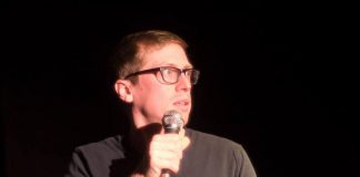 Dave Cave performing in his 2018 show "Lindsay Lohan’s Speak: A Classic Album Comes to Life" at The Theatre On King in downtown Peterborough. Dave is back at The Theatre On King with his brand new show "Almost Falling Off a couch for 45 Minutes: A Performance Art Comedy by Dave Cave", which runs for one night only on April 26, 2019. (Photo: Andy Carroll)