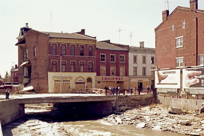 As well as being a celebration of spring, "Float Your Fanny Down The Ganny" commemorates the 1980 flood in Port Hope that crippled the town. (Photo: Mark Clayton / YouTube)