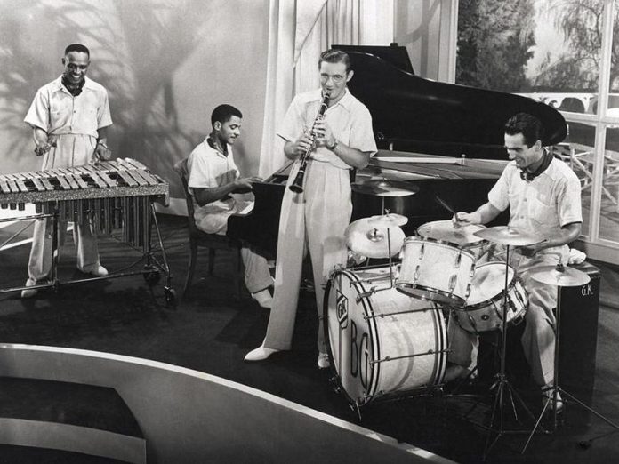 The jazz music genre has been a socially unifying force. In 1936, clarinetist Benny Goodman (second from right) formed a racially integrated jazz quartet with vibraphonist Lionel Hampton, pianist Teddy Wilson, and drummer Gene Krupa.   “I never thought it was brave.  That was the way it was supposed to be.  How can you play if you’re going to worry about a guy's color?  It’s tough enough just to play,” Goodman said. (Photo: Pictorial Press Ltd.)