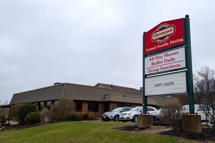 The Spiridis family has announced it is closing the Carousel restaurant at 116 Lansdowne Street East in Peterborough as of June 2, 2019. (Photo: Bruce Head / kawarthaNOW.com)