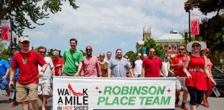 Registration is now open for the 11th annual YWCA Walk a Mile in Her Shoes, taking place on May 24, 2019 in downtown Peterborough. You can participate as an individual or in a team during the event, which raises funds for YWCA Peterborough Haliburton's Crossroads Shelter. Red high heels are optional; you can walk in any shoes you are comfortable wearing. (Photo courtesy of YWCA Peterborough Haliburton)