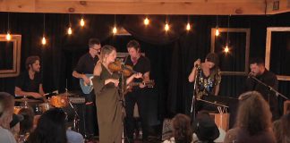 Ennismore singer-songwriter Melissa Payne and her new band (Kate Suhr, Marcel Rousseau, Derek Downham, Ian McKeown, and Jordan Rousseau) recently performed tunes from her soon-to-be-released new album "Darker Than Your Dark" at a concert at Knox Farm, a private converted barn north of Peterborough operated by music producer and event designer James McKenty and his wife Kellie. (Photo: Knox Farm Series / YouTube)