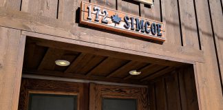 Simcoe Ptbo, located at 172 Simcoe Street in downtown Peterborough, has been presenting live music since it opened in March. The venue will be closing as of May 31, 2019. (Photo: Bruce Head / kawarthaNOW.com)