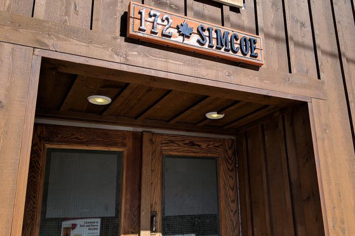 Simcoe Ptbo, located at 172 Simcoe Street in downtown Peterborough, has been presenting live music since it opened in March. The venue will be closing as of May 31, 2019. (Photo: Bruce Head / kawarthaNOW.com)