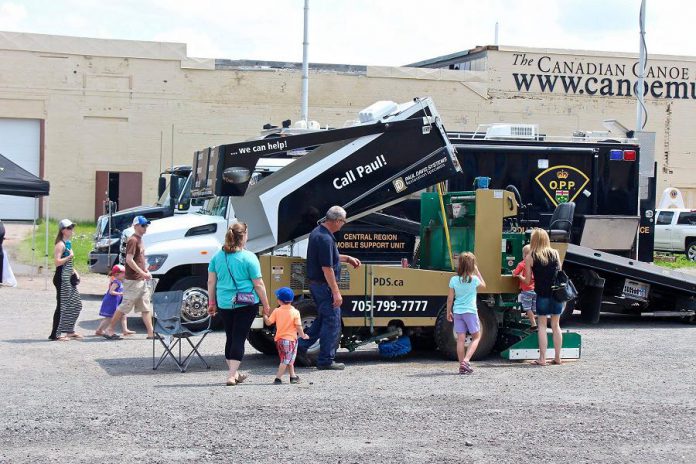 During Touch-A-Truck at The Canadian Canoe Museum, families can get up close to vehicles they normally only see from a distance. (Photo courtesy of The Canadian Canoe Museum)