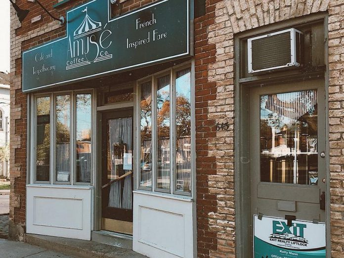 Conner and Tasha Clarkin plan to open Revelstoke Café in the former location of  Amuse Coffee Co. in downtown Peterborough. (Photo: Electric City Vegans / Facebook)