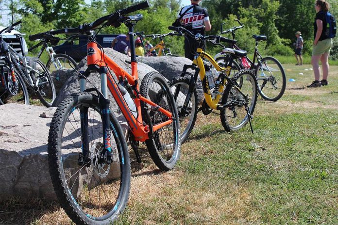 Local events marking International Trails Day 2019 on Saturday, June 1st will be held in Peterborough and Kawartha Lakes and, on Sunday, June 2nd, Otonabee Conservation is hosting a celebration of trails at Harold Town Conservation Area where you can try out demonstration mountain bikes courtesy of Fontaine Source for Sports, Wild Rock Outfitters, and Shimano. (Photo: Otonabee Conservation)