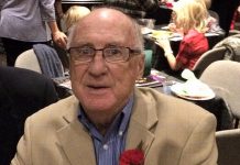 Gary Dalliday when he was inducted into the Peterborough District Pathway of Fame in 2017. In honour of the late sports broadcaster, the Peterborough Petes have presented the inaugural Gary Dalliday Award for community service to goaltender Hunter Jones. (Photo: Gary Dalliday / Twitter)
