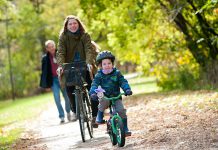 Bike riding is an excellent way for all ages to build a little physical activity into the day and it's a lot of fun too. (Photo: Lindsay Stroud)