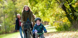 Bike riding is an excellent way for all ages to build a little physical activity into the day and it's a lot of fun too. (Photo: Lindsay Stroud)
