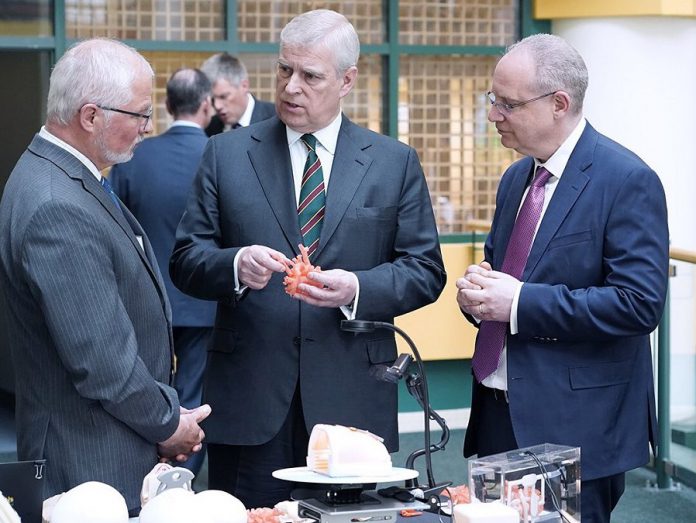 HRH The Duke of York visiting SickKids in Toronto on May 24, 2019. (Photo: HRH The Duke of York / Facebook)