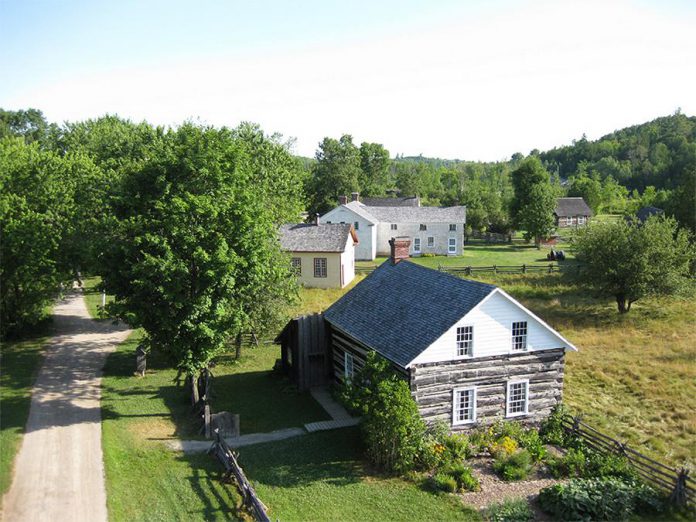 Nestled along the banks of the historic Indian River in Keene, Lang Pioneer Village Museum includes more than 25 restored and furnished buildings representing the 19th-century pioneer era in the Kawarthas. (Photo courtesy of Lang Pioneer Village Museum)