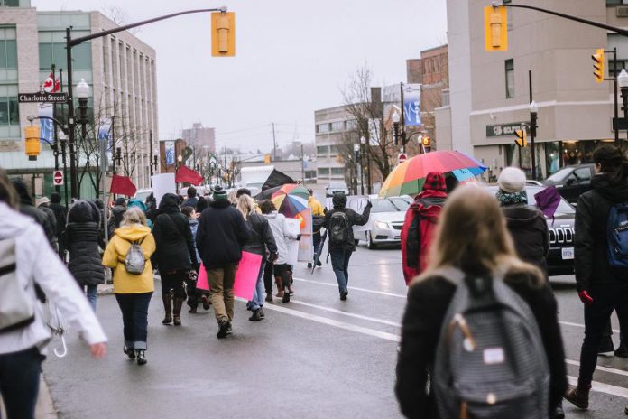 Peterborough May 1st General Strike Against Ford on May 1, 2019.  (Photo: Thayla Fortin)