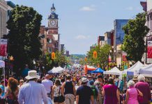 Peterborough Pulse, the award-winning open streets festival in downtown Peterborough, returns for its fifth year on Saturday, July 27, 2019. It's one of many popular events taking place in downtown Peterborough this summer. (Photo courtesy of Peterborough DBIA)