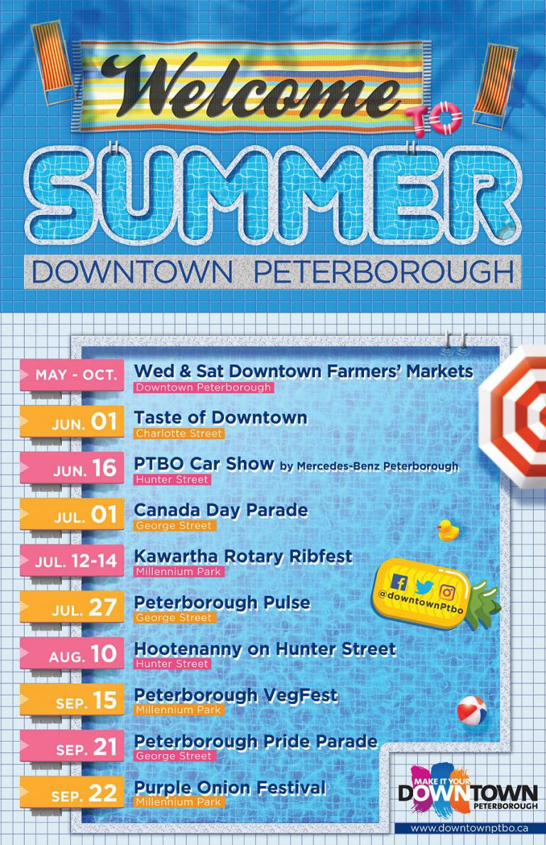 Lots of ways to celebrate summer this year in downtown Peterborough